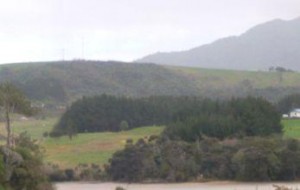 Hills around Raglan Golf Course