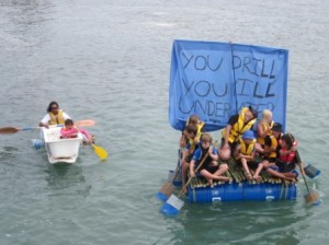 Bath tub and anti drilling rafts off to a fine start