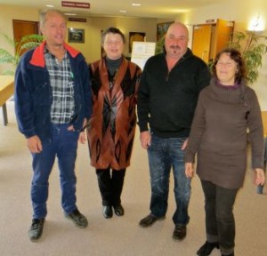  Craig Hope, Catherine Vallyon, Shayne Gold and Vera van der Voorden outside WDC council chamber after Representation Review hearing