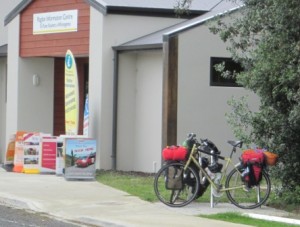 New i-SITE bike rack in use