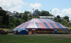 Circus Aotearoa Big Top in Cross St, Raglan