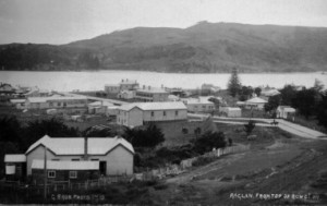 Former George Moon home in left foreground in this 1910 photo. - Image Tantalian Collection