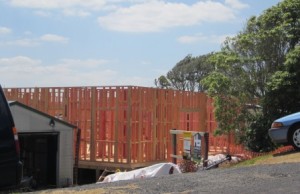 Replacement building going up at 53 Bow St