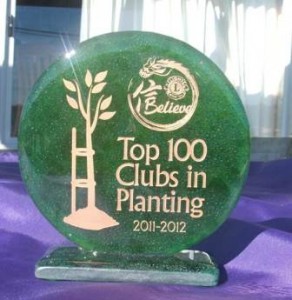 Raglan Lions for being in the Top 100 Clubs in Planting