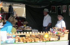 Hand made wooden toys - always popular at the Raglan Creative Market