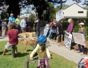 Oil rig meeting and gathering in Bow St Raglan