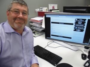 Waikato district Mayor Allan Sanson takes the pledge  ‘to never commit, condone or remain silent about violence towards women’ as part of the 2013 White Ribbon Campaign.