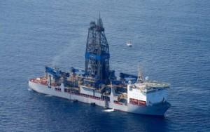 Anadarko's drillship has begun drilling - Image Greenpeace