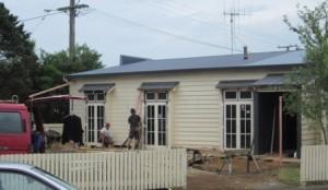 Renovation work underway on Raglan's heritage bakery building