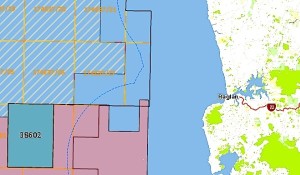 Part of Taranaki Basin Release Area 14TAR-R1 off the Raglan Coast