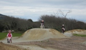 We spotted this family at the BMX Track after the race still with plenty of energy 