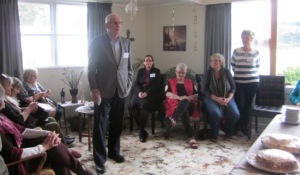 Doug Arcus, Chair of the D.V. Bryant Trust, speaking at the 50 year celebration afternoon tea