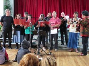 The spirituals sung by Sean and his Angels were an audience favourite