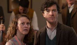 Simone Kirby (left) as Oonagh and Barry Ward (right) as Jimmy