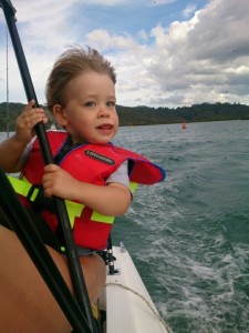 Child wearing life jacket. Image WRC