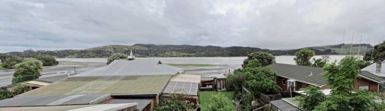 View of Aro Aro inlet and Raglan Harbour from The Loft in Wallis St - Image John Lawson