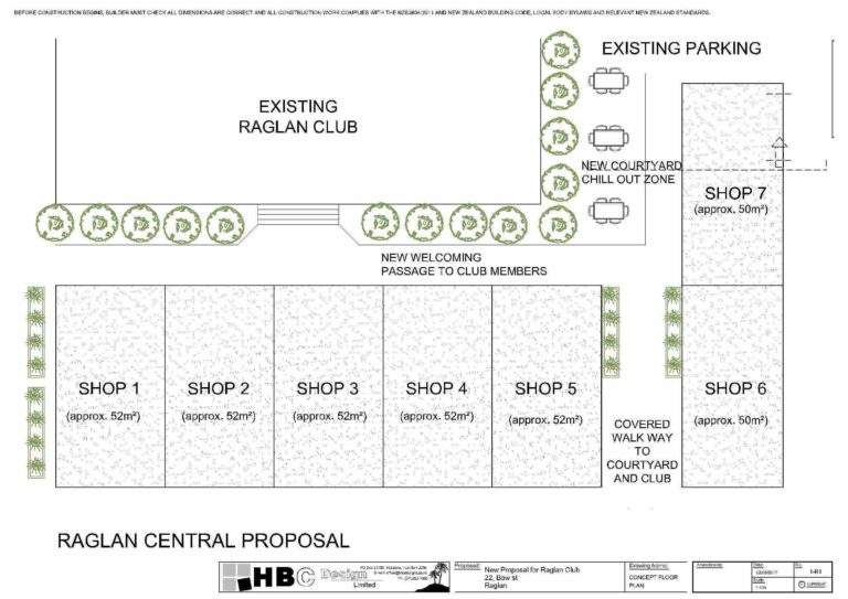 The shopping development would have a lane with direct access to the Club from Bow St