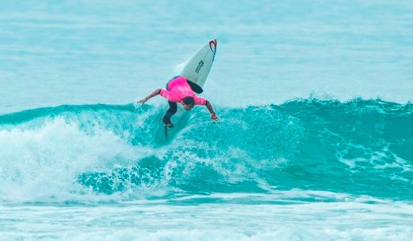 Elliot Paerata Reid at NZ Surfing Champs