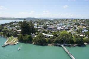 Raglan township from the air - Image WDC