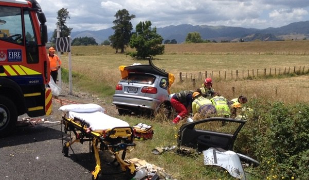 Waikato car crash 2015 - File Photo: Auckland Rescue Helicopter Trust