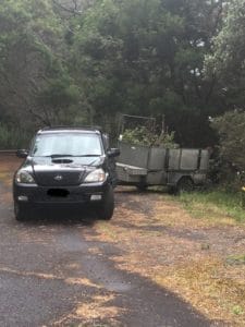 A Biosecurity Officer caught a man dumping garden waste in a native bush area, south of Tairua. Image supplied WRC