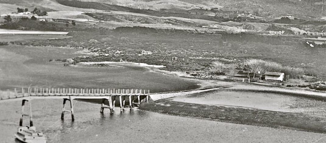 First Raglan footbridge built in 1925